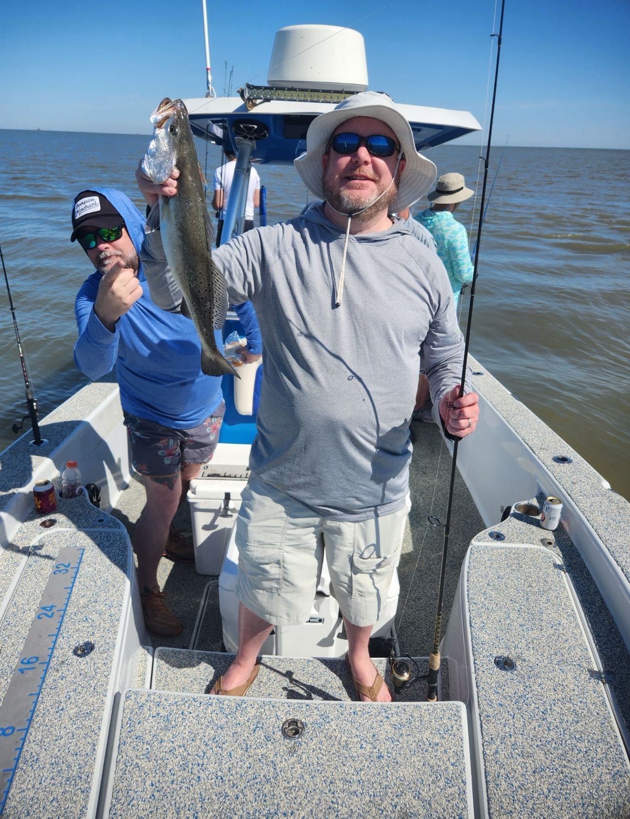 Beautiful day of speckled trout fishing in Cocodrie , LA